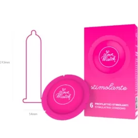 preservativi stimolanti 6 pezzi profilattici Love Match