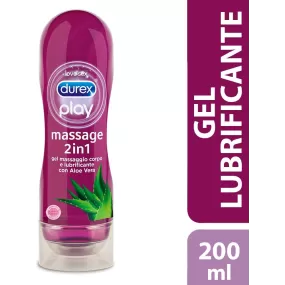 Gel lubrificante intimo coppia Massage 2in1 Aloe Vera di Durex