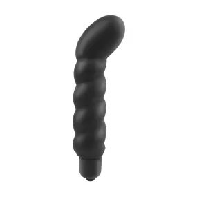 vibratore anale punto-P Anal Fantasy Ribbed P-Spot Vibe Black