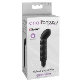 vibratore massaggiatore per prostata punto P Ribbed P-Spot Vibe silicone