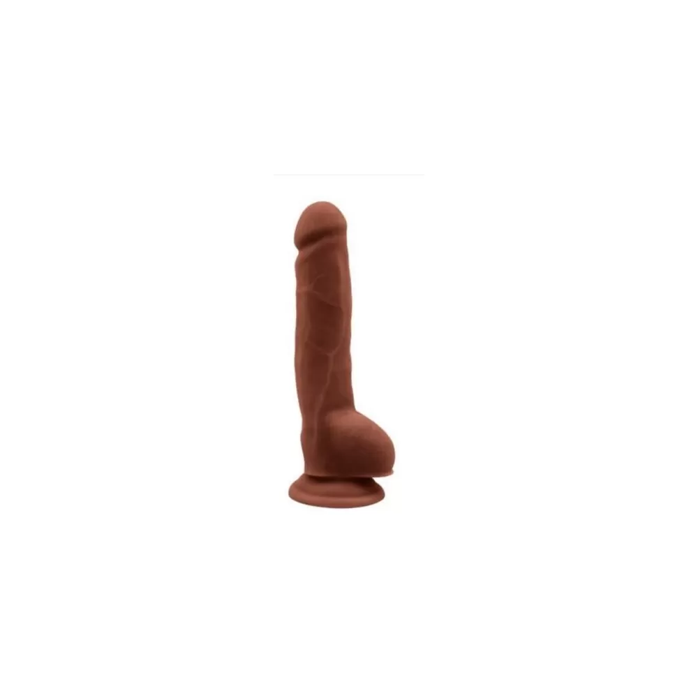 dildo fallo anale vaginale realistico con ventosa marrone Carnal Pleasure Latin