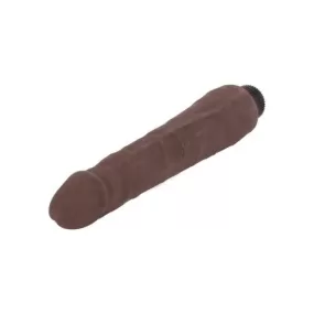 dildo fallo vibrante realistico marrone 24 cm