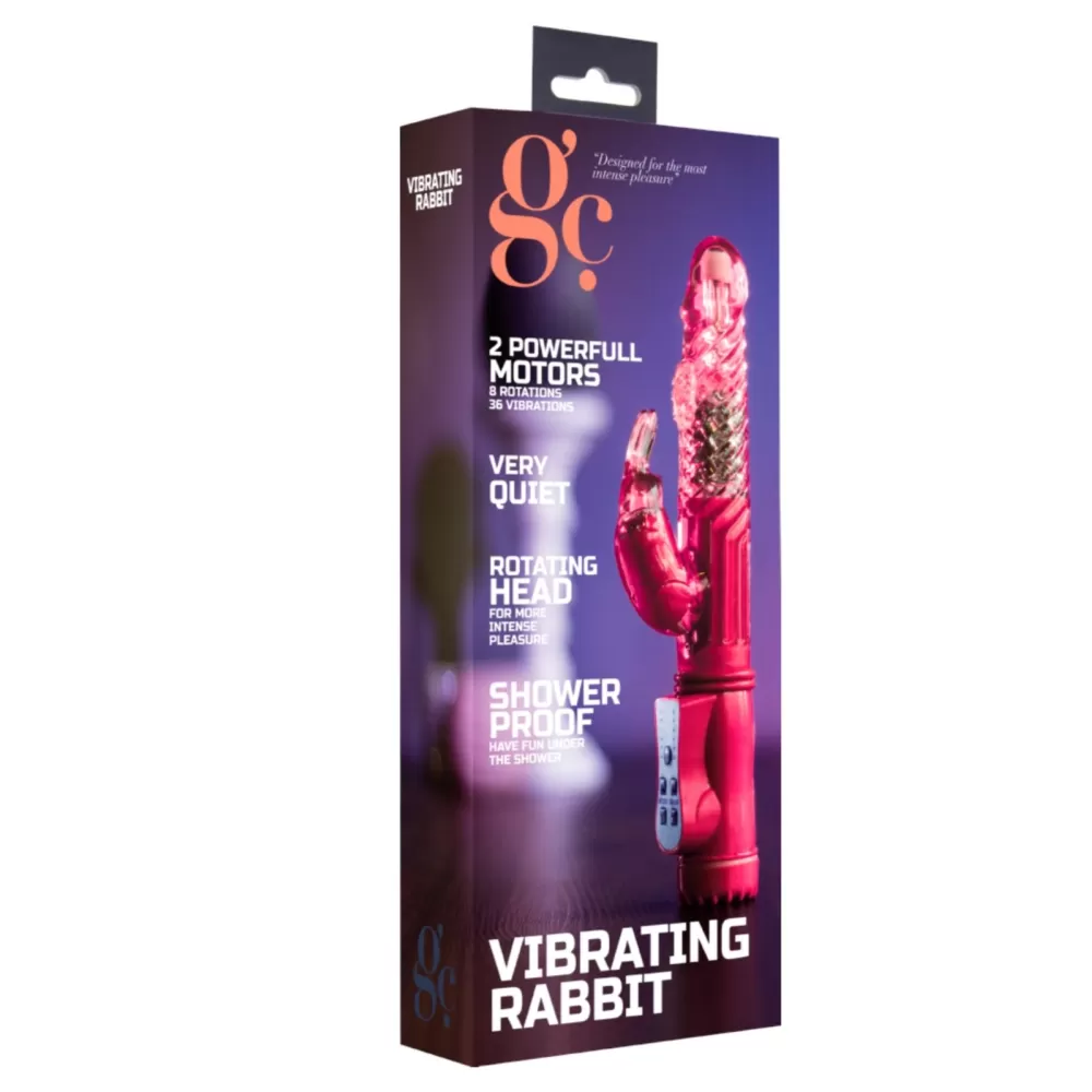 vibratore rabbit rotante dildo realistico doppio vaginale stimolatore clitoride