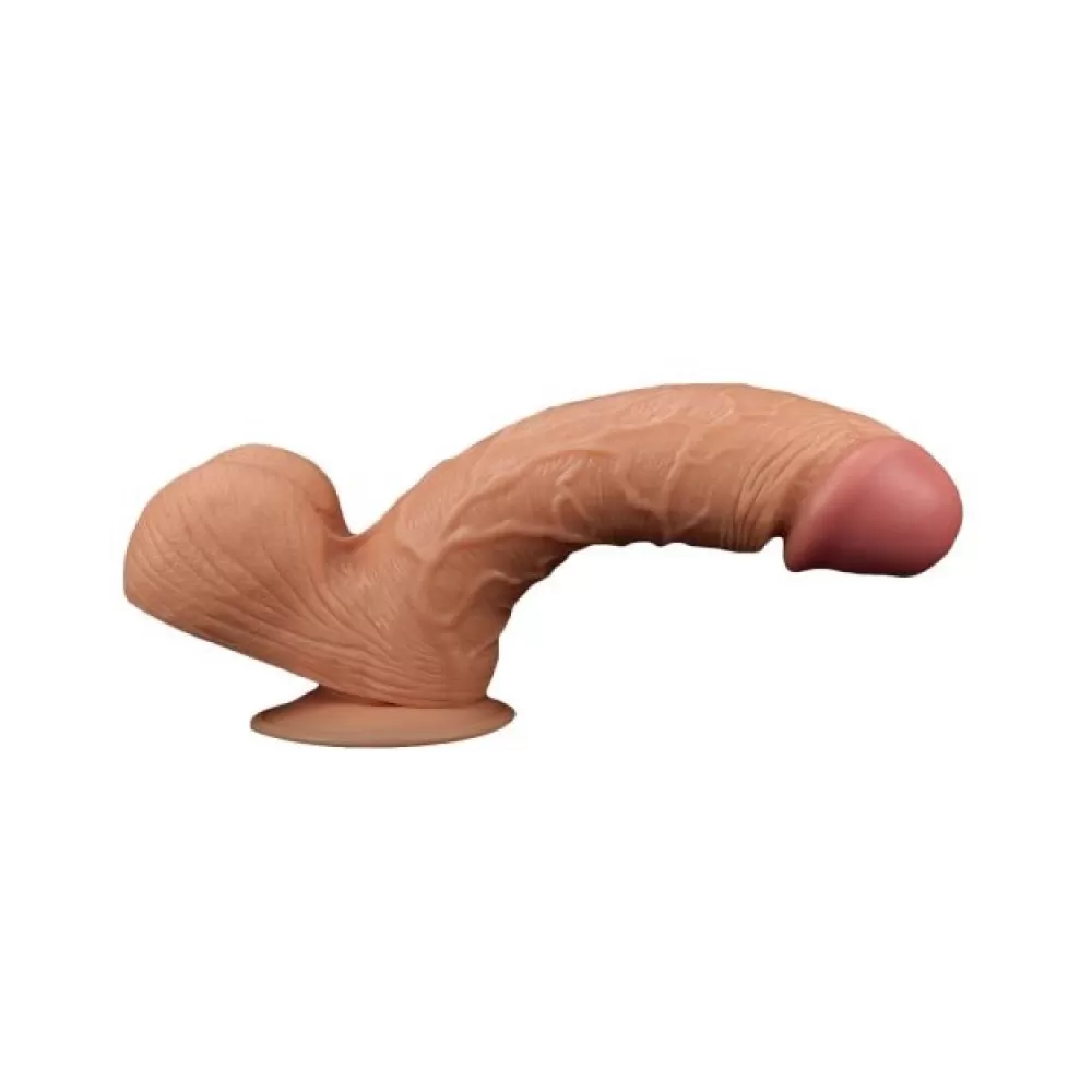dildo gigante maxi fallo realistico flessibile con testicoli colore flesh
