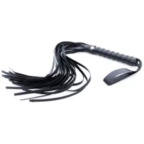 Frustino flogger sculacciatore in ecopelle nera per la pratica bondage - sadomaso