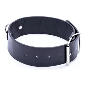 Guinzaglio collare per bdsm sadomaso in ecopelle nero