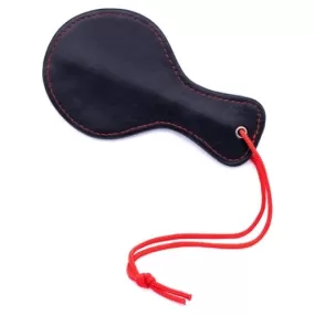 sculacciatore paddle in ecopelle con laccetto in tessuto