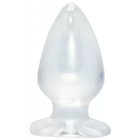 maxi butt plug anale crystal clear big plug 13 cm x 6 cm