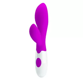 vibratore rabbit viola in silicone medicale