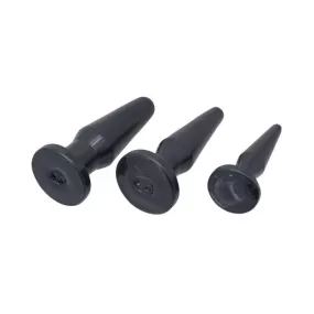 kit di 3 plug anali in Tpe, privo di ftalati, misure S - M - L