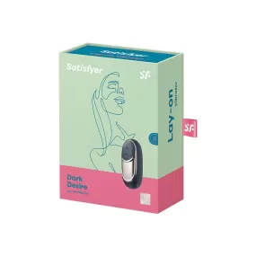 satisatisfyer dark desire lay-on-vibratore clitoride packaging