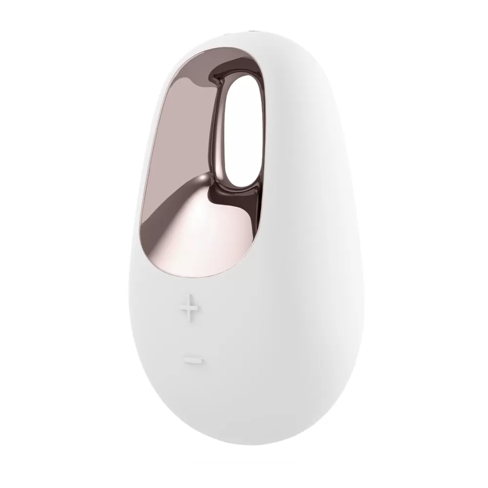 vibratore clitorideo White Temptation Lay-On Satisfyer bianco argento
