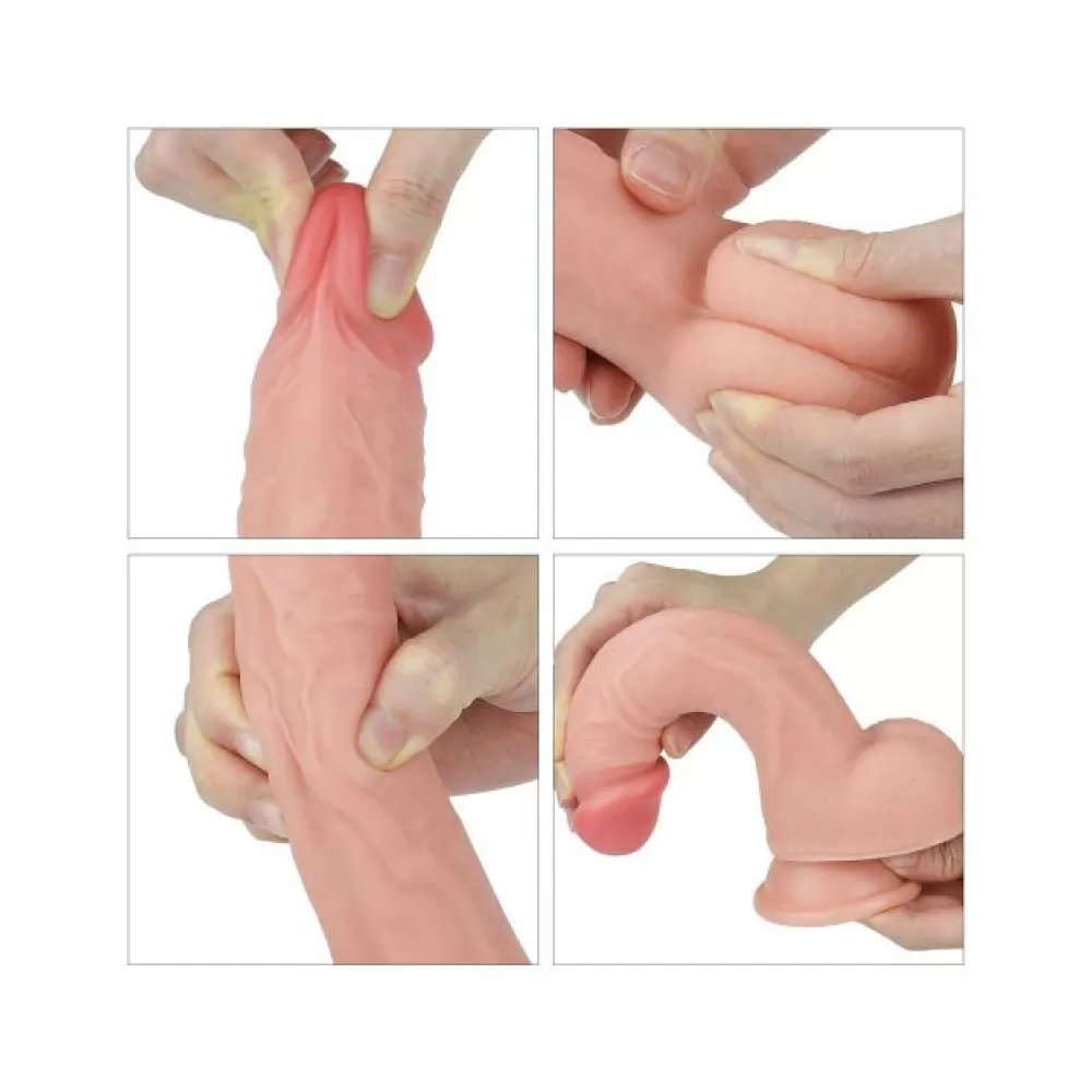 dildo realistico dual layered nature cock 8” 20,5 cm
