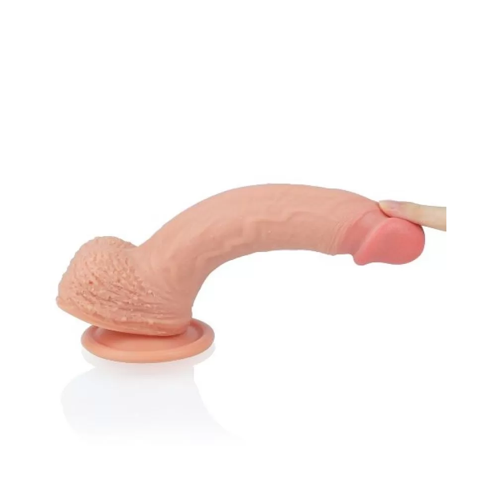 dildo realistico in silicone color carne 21,5 cm