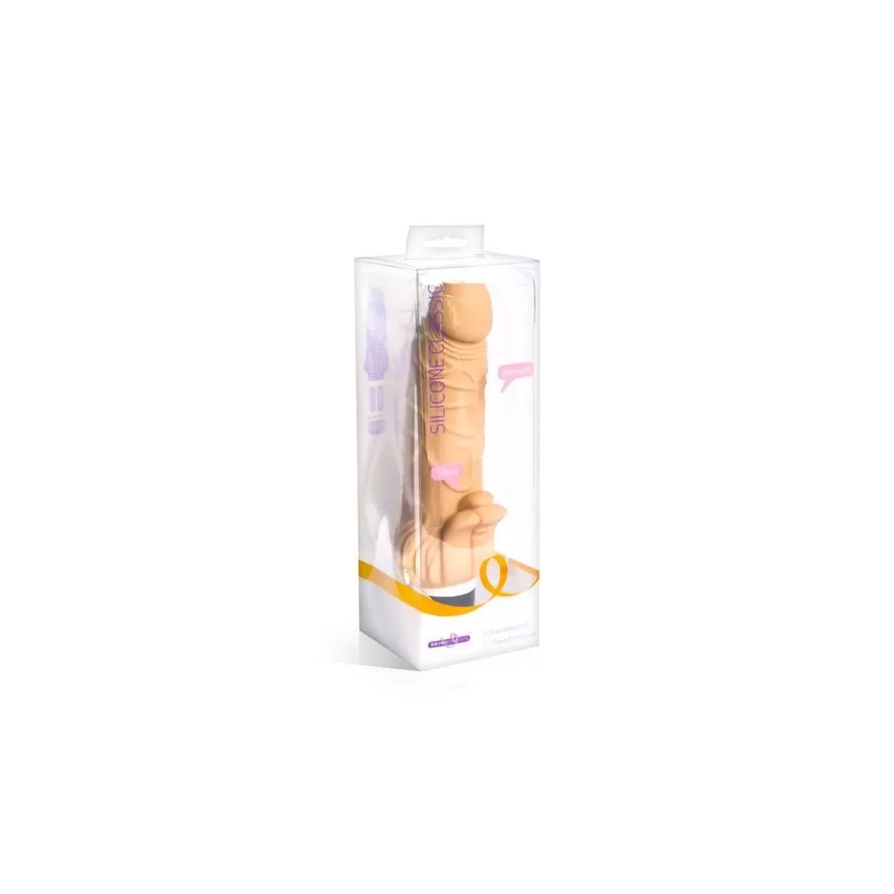 dildo realistico vibratore anale vaginale clitorideo colore carne