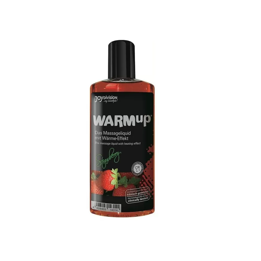 olio gel massaggi lubrificante commestibile WARMup Fragola