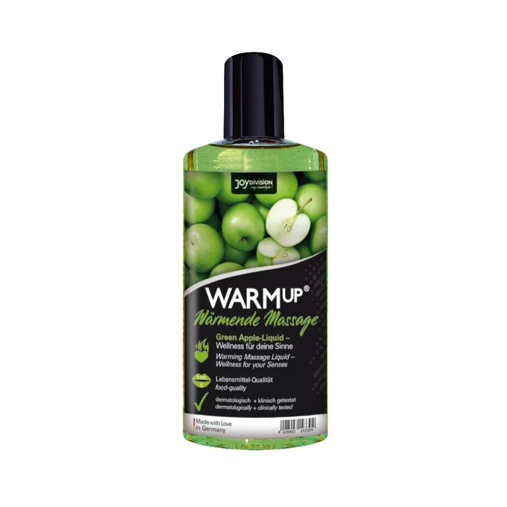 WARMup mela verde lubrificante e olio massaggio effetto caldo