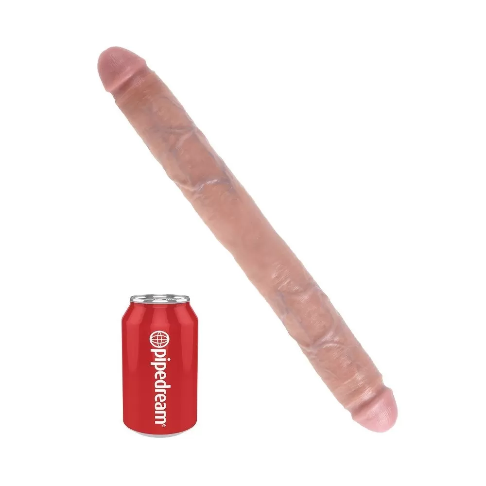 doppio dildo realistico fallo anale vaginale King Cock 40,6 cm
