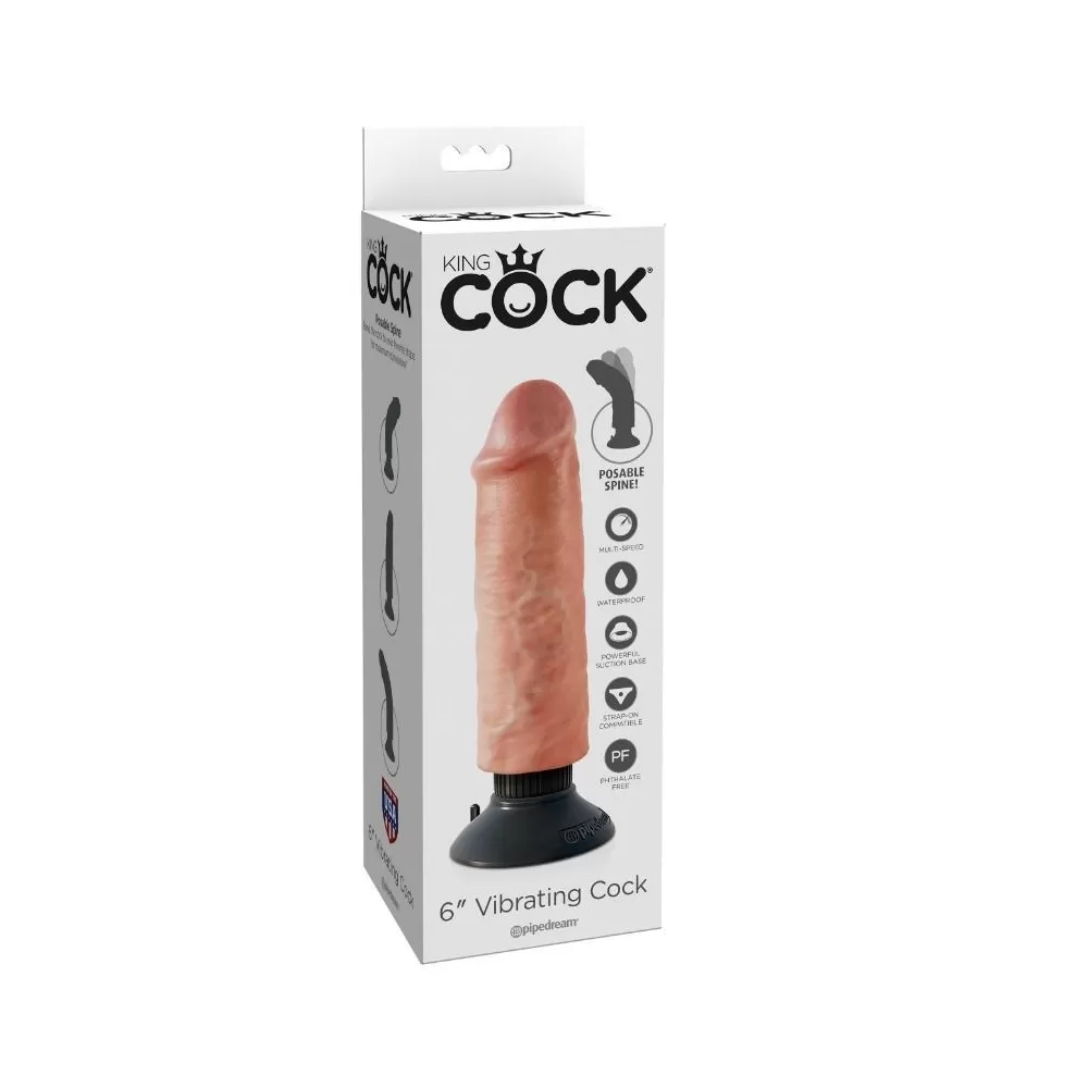 dildo a ventosa pipedream king cock 6"