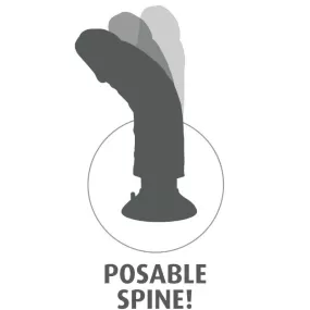 Vibratore a ventosa Dildo realistico vaginale 15,2 cm fallo silicone