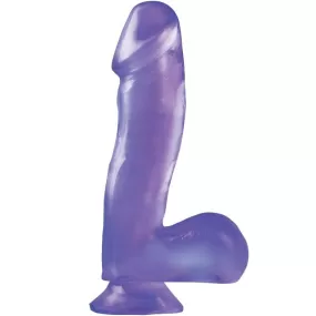 dildo a ventosa basix rubber viola 16,5 cm di Pipedream