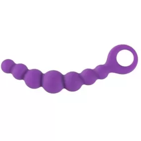 anal beads catena di palline anali in silicone viola