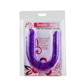 dildo doppio flessibile viola doppia penetrazione