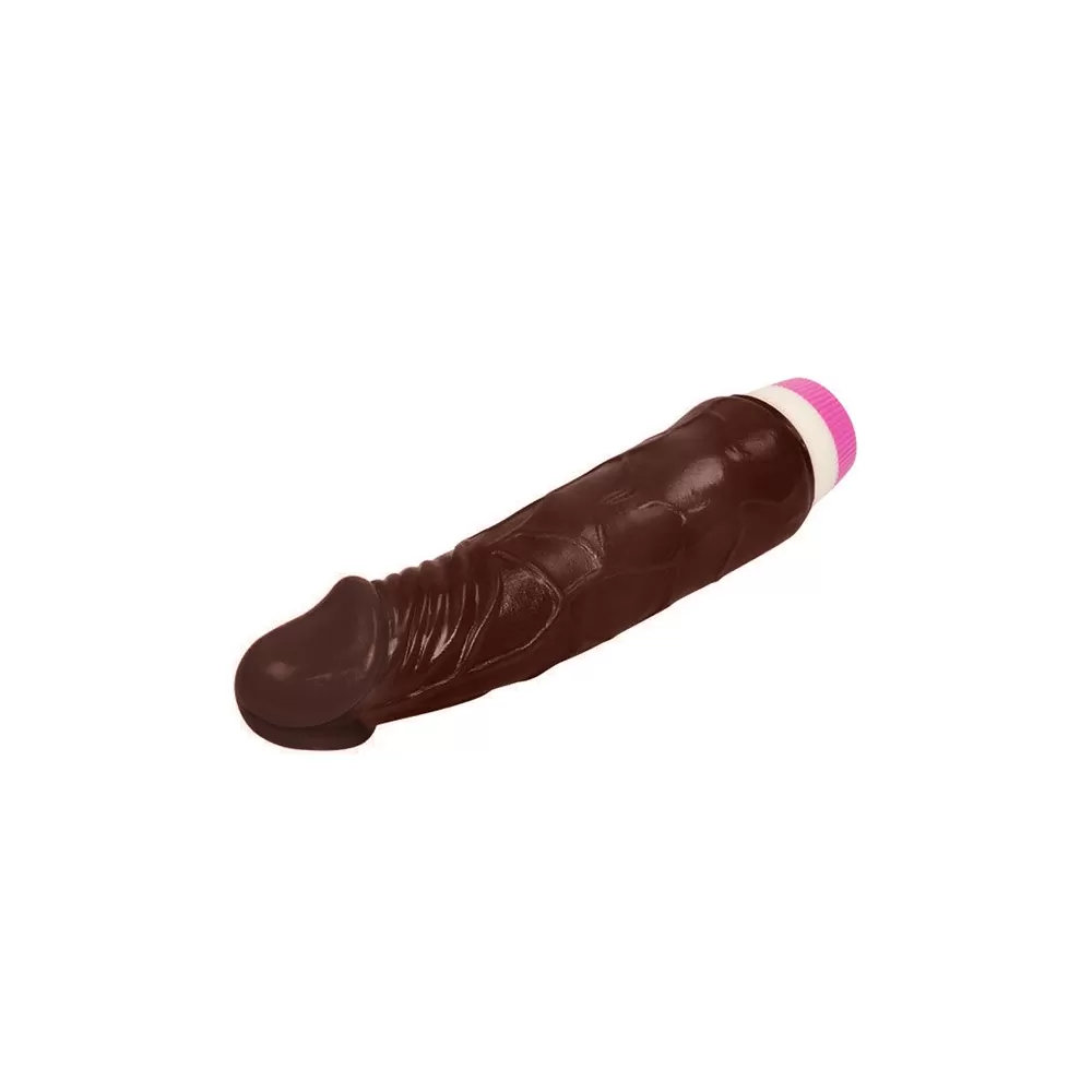 vibratore anallergico dildo naturale marrone sex toy