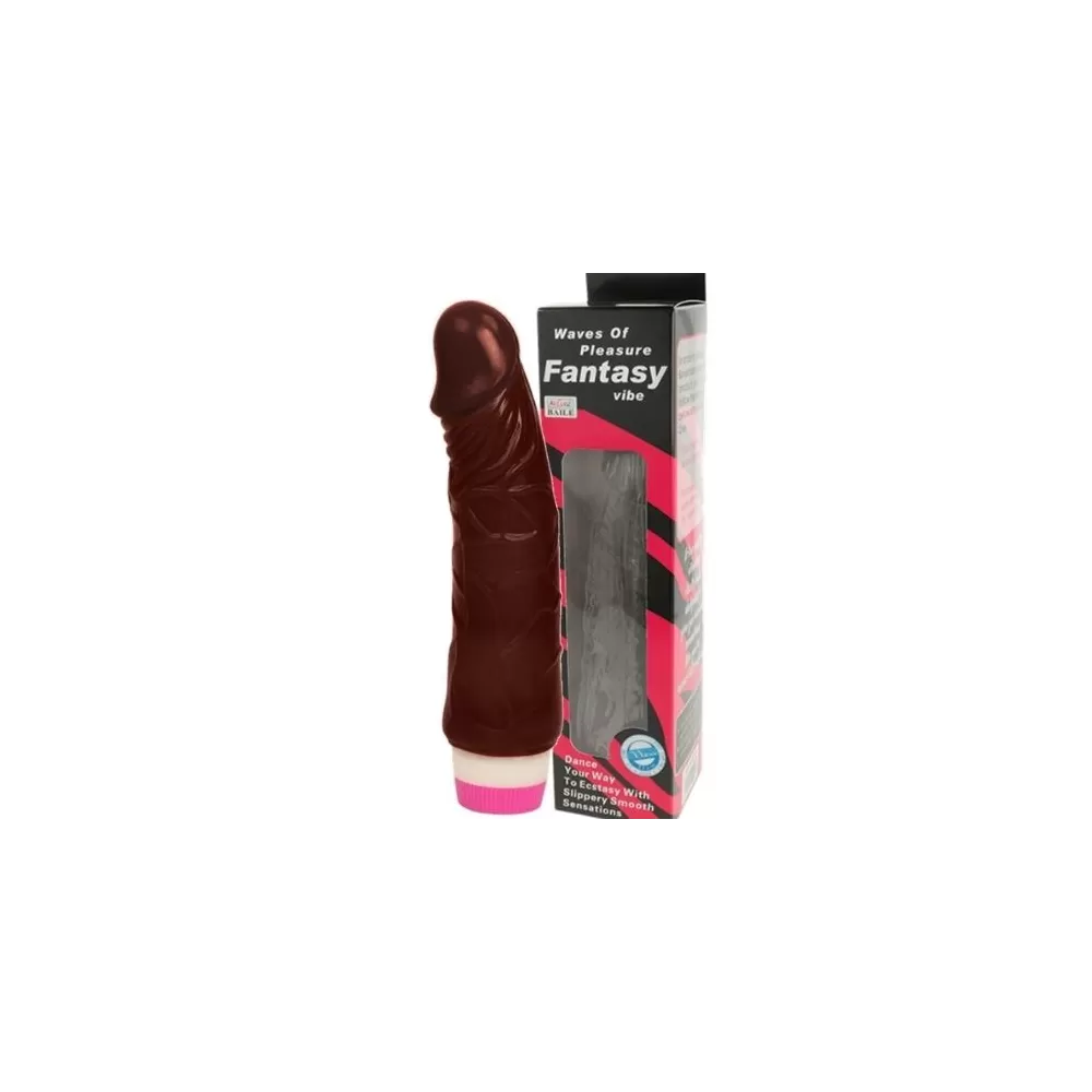 vibratore realistico marrone morbido e anallergico 20cm