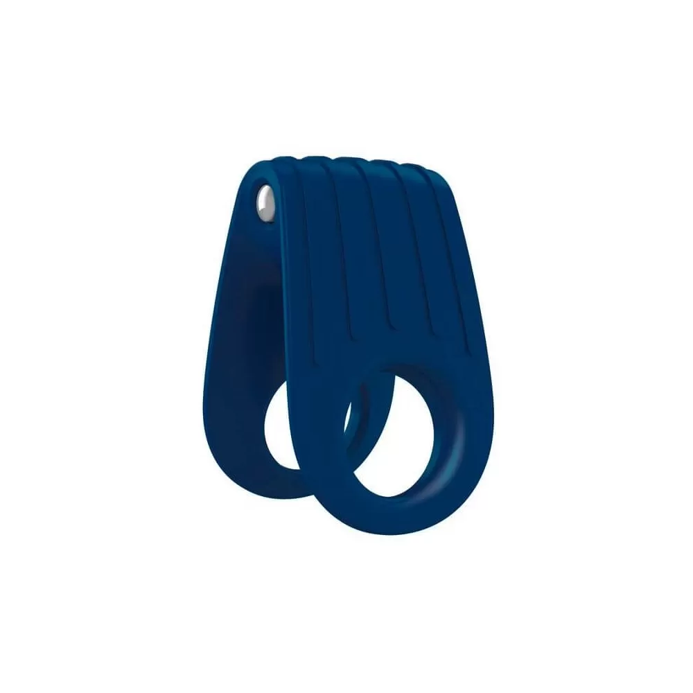 anello fallico per uomo vibrante B12 Blu