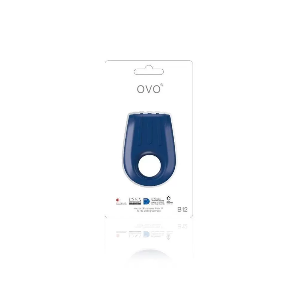 anello vibrante ovo b12 colore blu