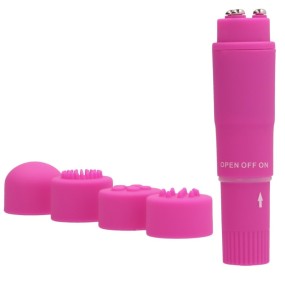 Mini vibratore massaggiatore Soft Touch Pocket Vibe con testine sostituibili di GC