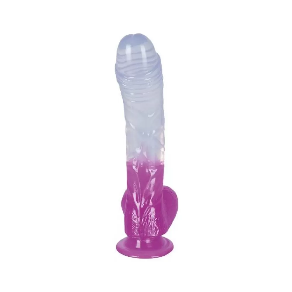 fallo realistico viola in jelly jolly buttcock dildo ventosa