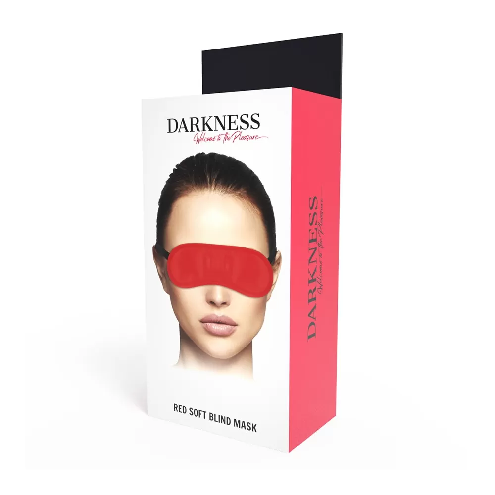 Maschera sexy Blindfold benda occhi Bondage Darkness Eyemask Red