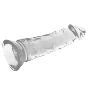 Dildo Realistico trasparente crystal in Jelly con ventosa XRay 19 cm