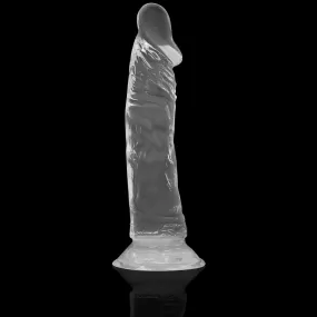 Dildo Realistico trasparente crystal in Jelly con ventosa XRay 19 cm