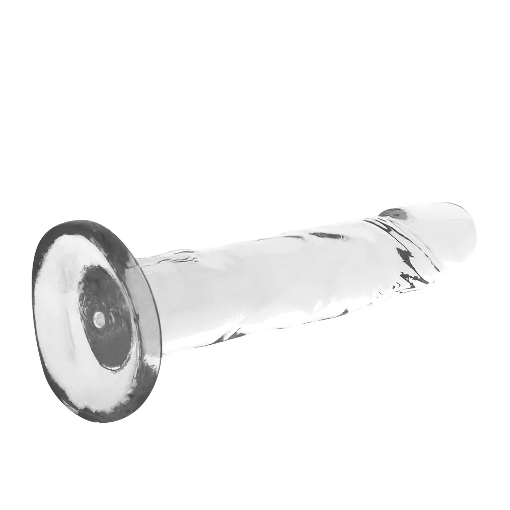 Dildo in Jelly Trasparente Realistico con ventosa XRay Crystal 18 cm