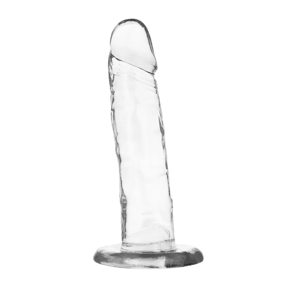 Dildo in Jelly Trasparente Realistico con ventosa XRay Crystal 18 cm