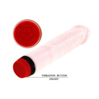 vibratore dildo realistico vibrante in silicone colore flesh 21,5 cm