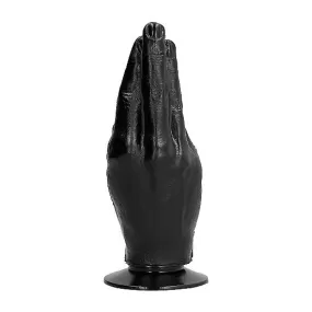 ALL BLACK Dildo Fisting 23 cm in silicone con ventosa