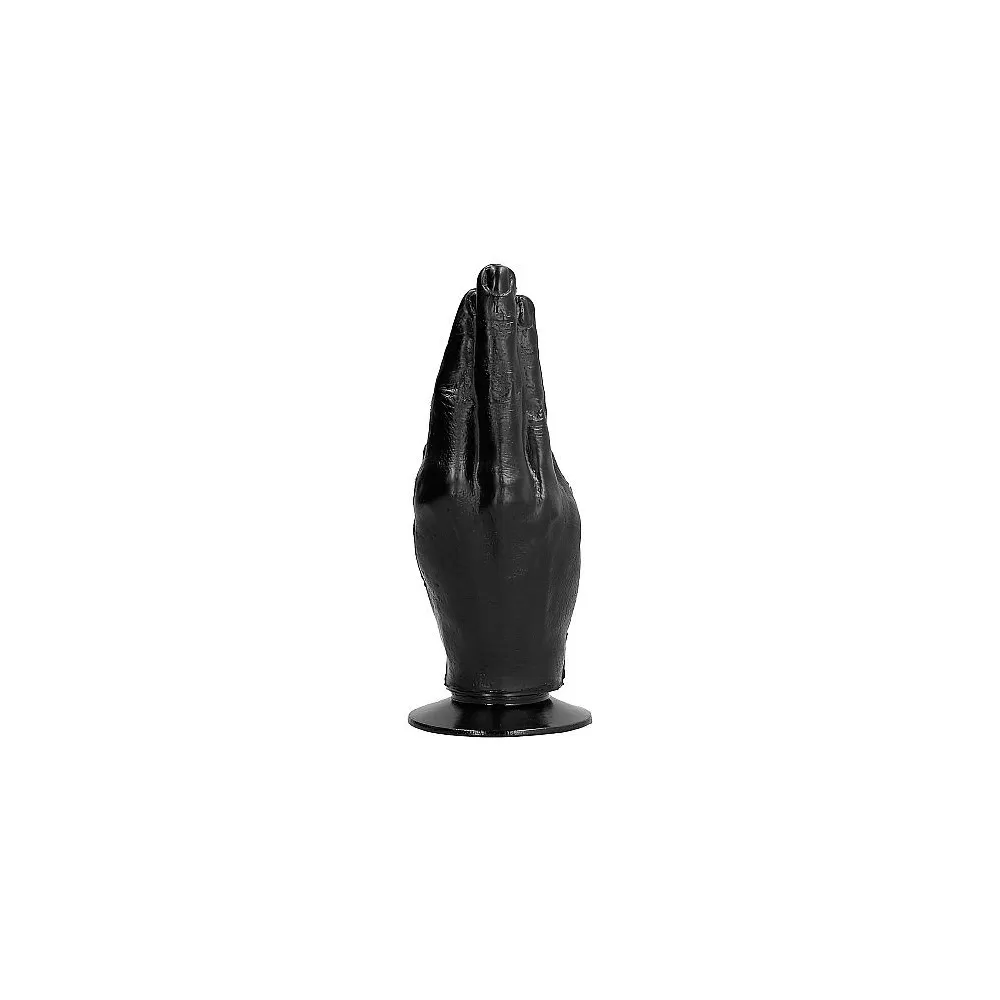 ALL BLACK Dildo Fisting 23 cm in silicone con ventosa