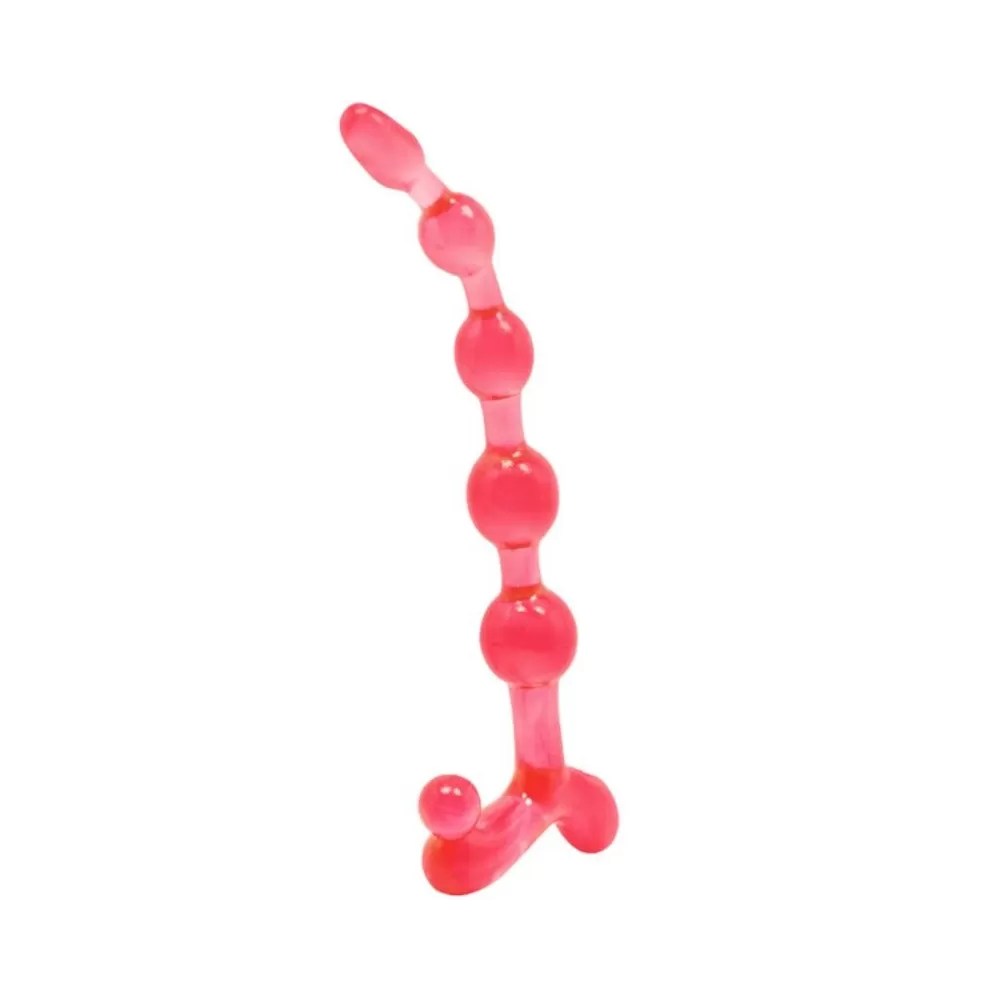 Anal Beads Dildo Plug Anale Rosso Bendy Twist