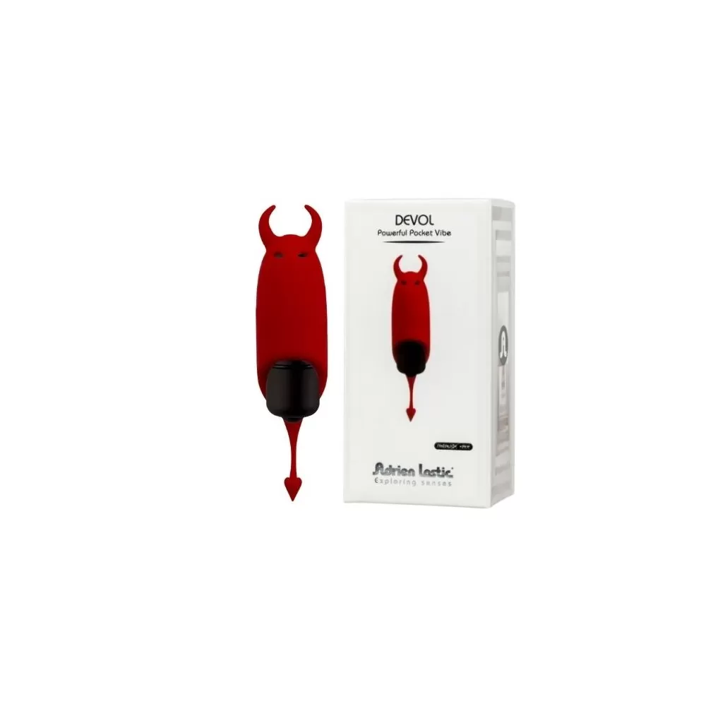 Devol vibratore mini clitorideo diavoletto rosso