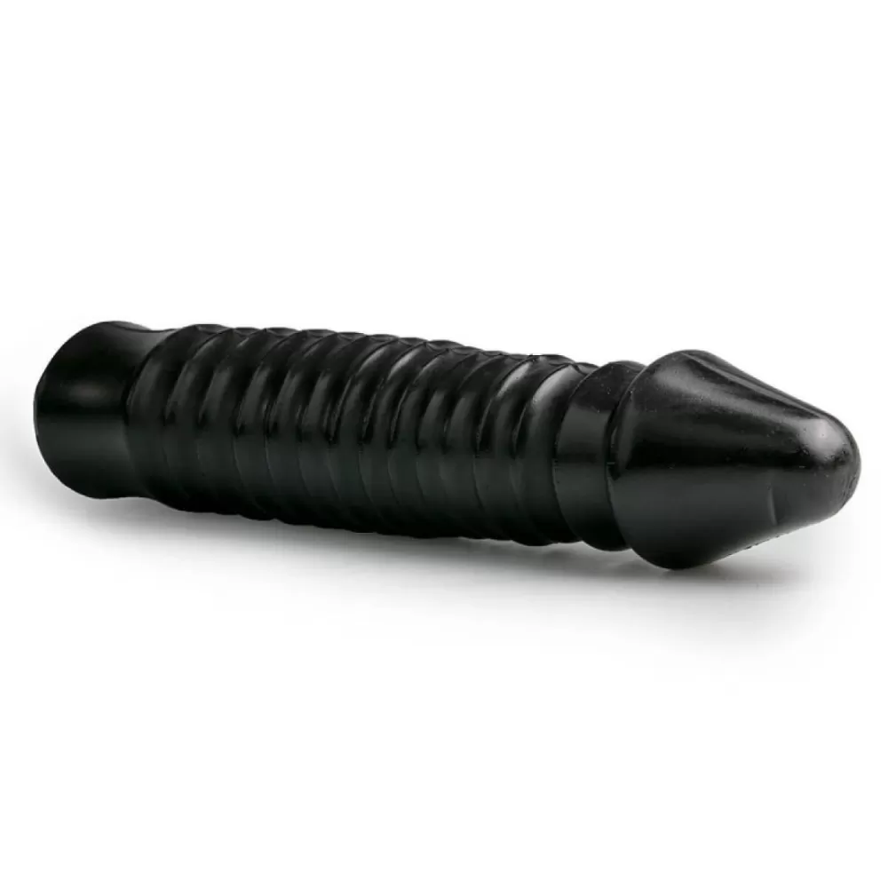 Dildo anale vaginale fallo realistico nero con ventosa 26 cm