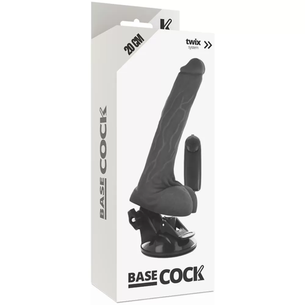 dildo vibratore con ventosa regolabile fallo indossabile BaseCock