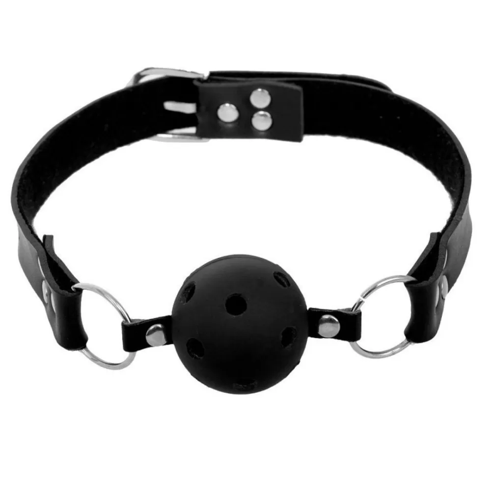 Ball gag morso costrittivo nero