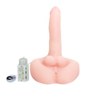 Masturbatore uomo anale con dildo pene realistico vibrante e parlante