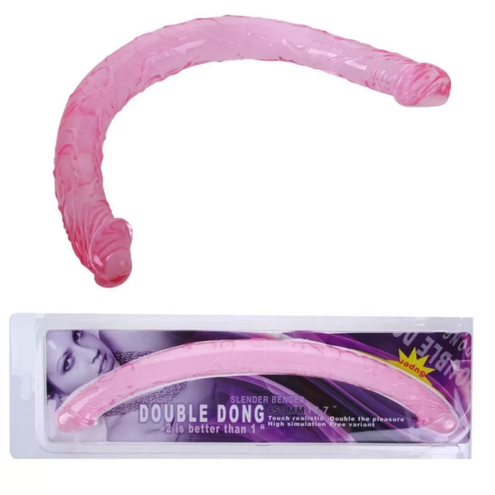 dildo doppio in Jelly viola doppia penetrazione anale vaginale