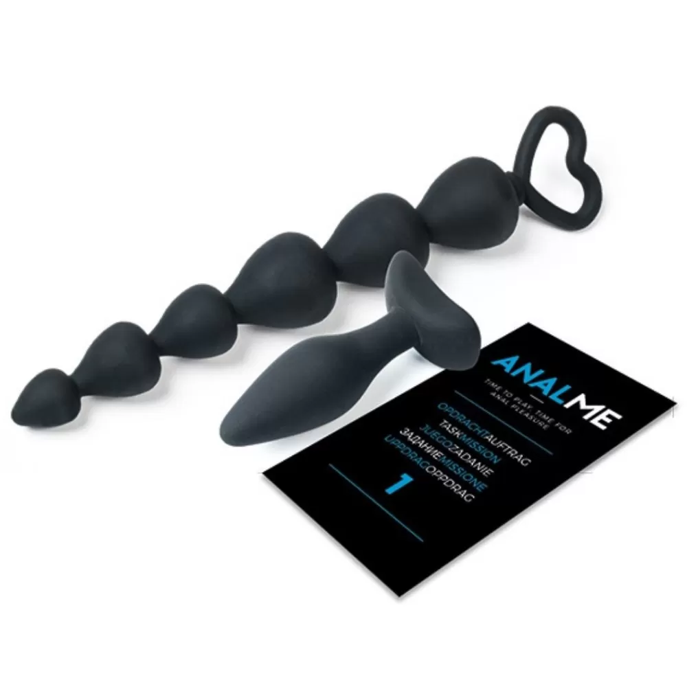 Anal Me butt plug anale e catena anale con palline in silicone