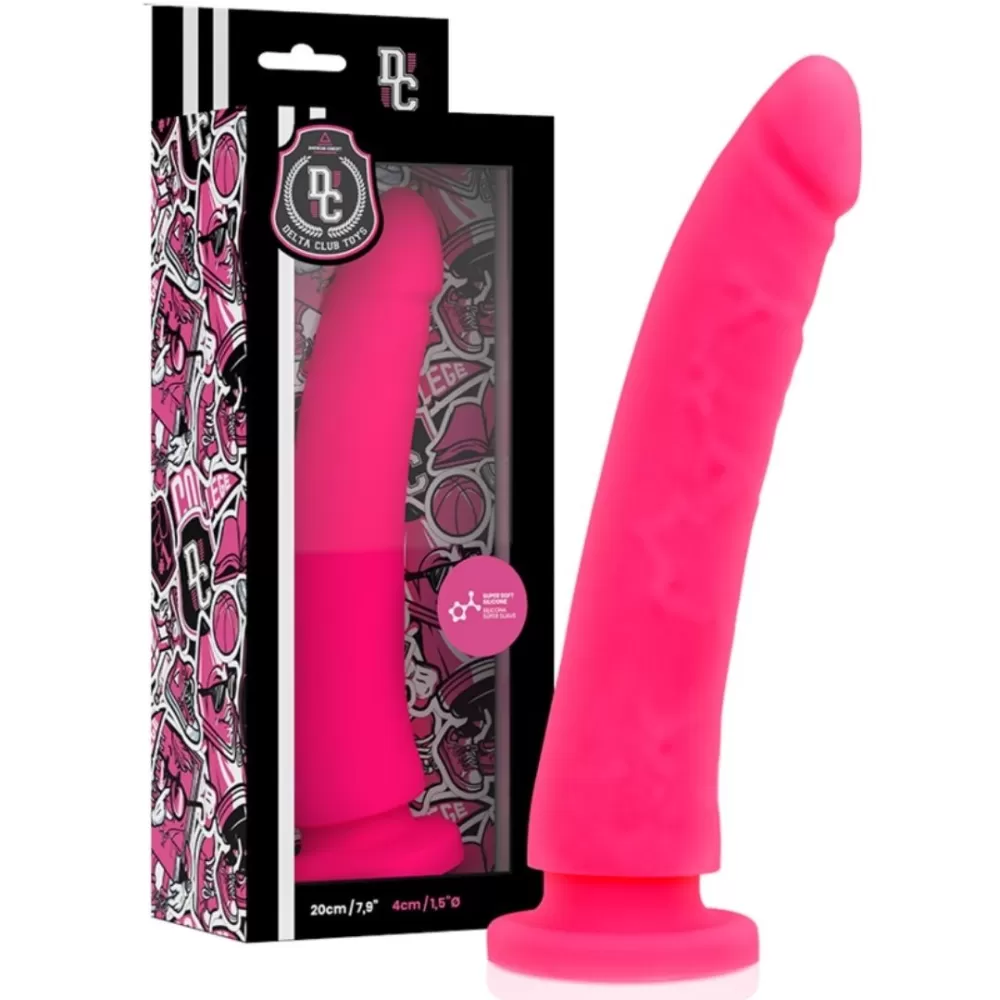 dildo realistico in silicone pink Delta Club Toys 20cm